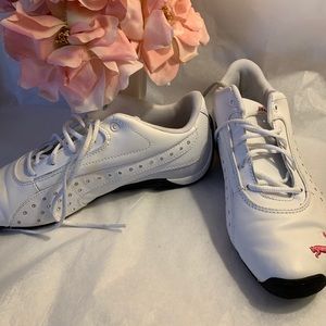 Puma Drift Cat Lol Diamonds Jr White/Pink lady